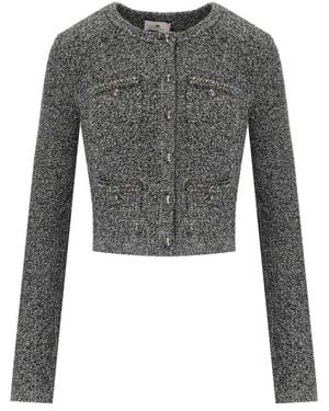 Elisabetta Franchi Cardigans - Grijs