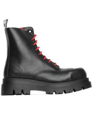 Cult Lace-Up Boots - Black