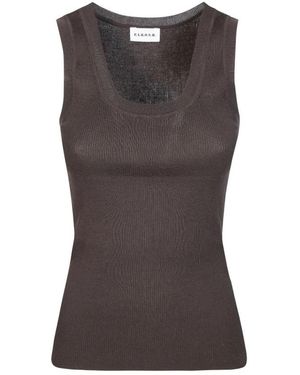 P.A.R.O.S.H. Sleeveless Tops - Marrón