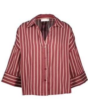 Amélie & Amélie Dahlia Bordeaux Bluse - Rot