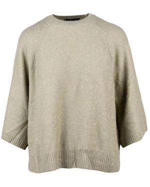 Fabiana Filippi Round-Neck Knitwear - Natural