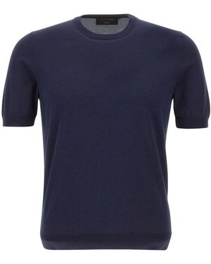 Gran Sasso Round-Neck Knitwear - Blue