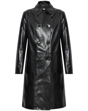 Jil Sander Double-Breasted Coats - Negro