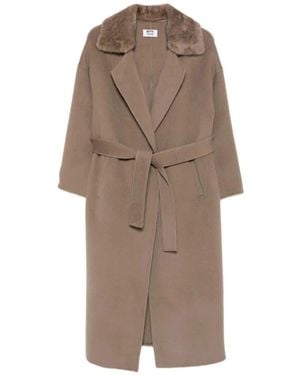 Betta Corradi Belted Coats - Brown