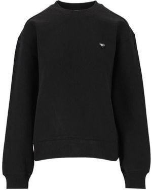 Carhartt Hoodies & Sweatvesten ,Zwart ,Katoen Klassiek Crewneck Sweatshirt
