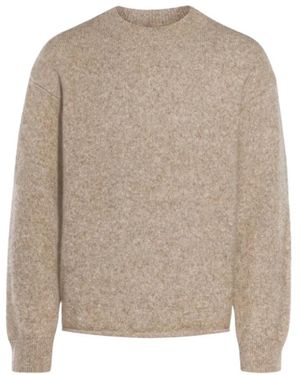 Jacquemus Locker geschnittener alpakawollpullover - Natur