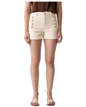 ViCOLO Korte Broeken ,Denim Short Shorts - Naturel