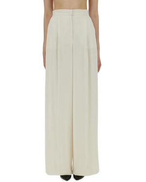 Max Mara Wide Trousers - Metálico