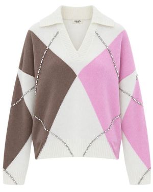 Liu Jo V-Neck Knitwear - Multicolour