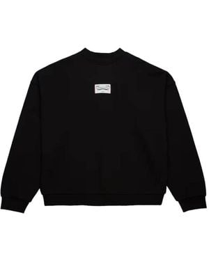 Mitchell & Ness Schwarzer Oversized Rundhalsausschnitt Pullover