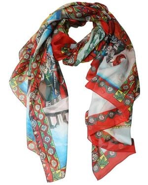 Dolce & Gabbana Silk Scarves - Red