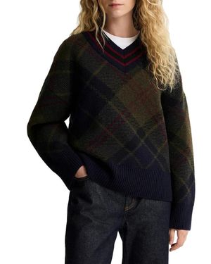 Barbour V-Neck Knitwear - Nero