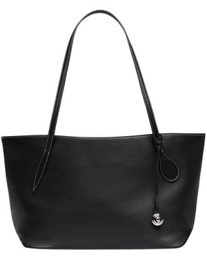 Liffner Tassen ,Zwart ,Leer Sprout Tote Midi