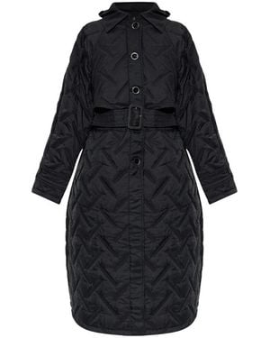 Emporio Armani Belted Coats - Negro