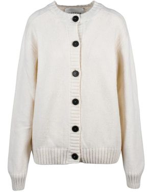 Amaranto Cardigan Girocollo - Wit