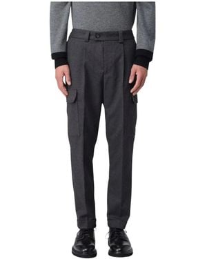 Paolo Pecora Slim-Fit Trousers - Gris