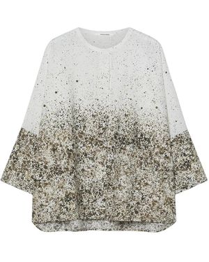 Pomandère Overhemden ,Veelkleurig ,Katoen 11641 Poplin Shirt - Grijs