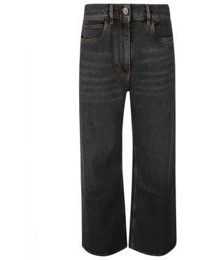 Etro Wide Leg Jeans - Grau
