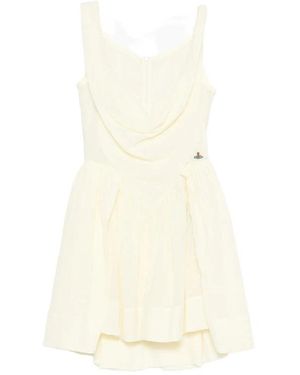 Vivienne Westwood Sunday Sleeveless Cotton Mini Dress - Natural