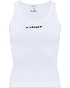 CASABLANCA Sleeveless Tops - White