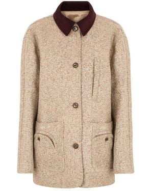 Blazé Milano Jacke Aus Alpaka- Und Wollmischung - Natur