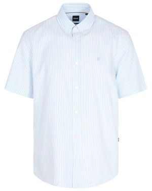 HUGO Short Sleeve Shirts - Blue
