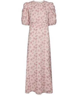 Neo Noir Maxi Jurken - Roze