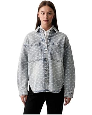 ARMANI EXCHANGE Denim Shirts - Grigio
