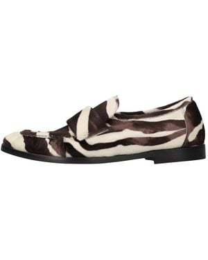 LORENA PAGGI Loafer Aus Ponyfell - Braun