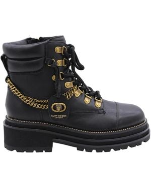 Kurt Geiger Lace-Up Boots - Black