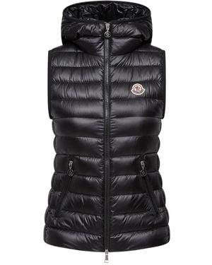 Moncler Glycosse Hooded Down Vest - Schwarz