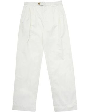 SELECTED Straight Trousers - White