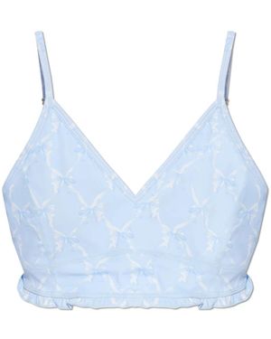 LoveShackFancy Sleeveless Tops - Bleu