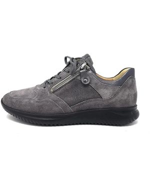Hartjes Graue Schnürschuhe - Schwarz