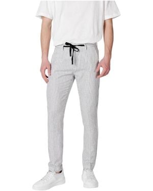 Gianni Lupo Slim-Fit Pants - Gray