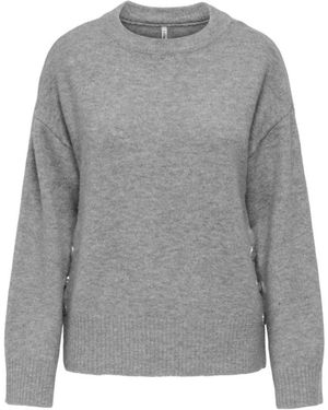 ONLY Onllesly Strickpullover - Grau