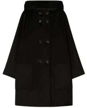 Marina Rinaldi Double-Breasted Coats - Black