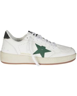 Golden Goose Leder Laminierte Ballstar 2 Sneakers - Grau