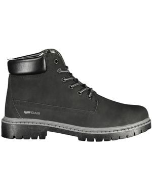 Gas Lace-Up Boots - Black