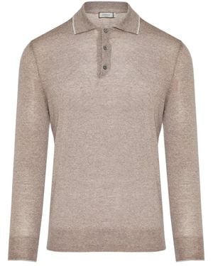 Canali Round-Neck Knitwear - Grigio