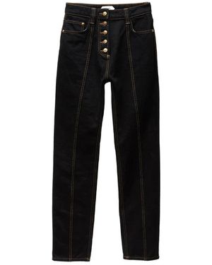 Versace High Waist Rechte Jeans - Zwart