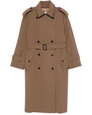 Max Mara Trench Coats - Marrón