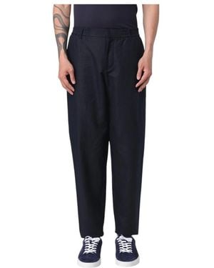 ARMANI EXCHANGE Wide Trousers - Blue