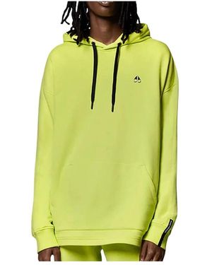 Moose Knuckles Hoodies & Sweatvesten ,Groen ,Katoen Thordason Hoodie - Geel