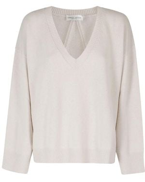 Roberto Collina V-Neck Knitwear - Blanco