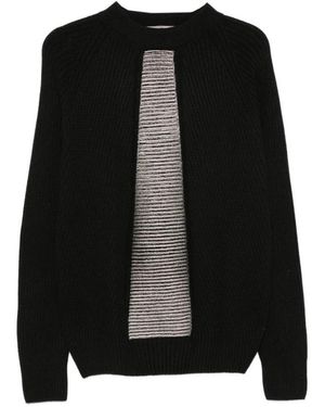 D.exterior Round-Neck Knitwear - Black