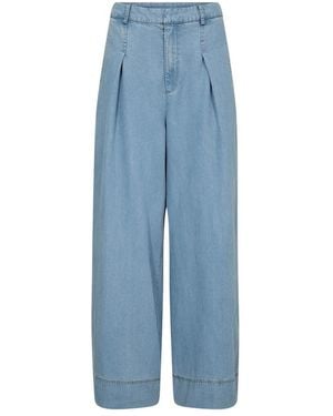 co'couture Wide Trousers - Bleu