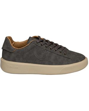 Blauer Schoenen ,Grijs ,Leer Buck 13 Nubuck Sneaker - Zwart