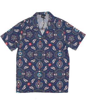 DOLLY NOIRE Short Sleeve Shirts - Blue