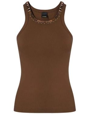 Pinko Sleeveless Tops - Marrón